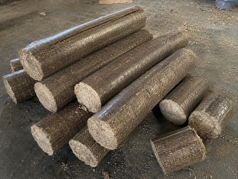 TCPEL wood-briquettes