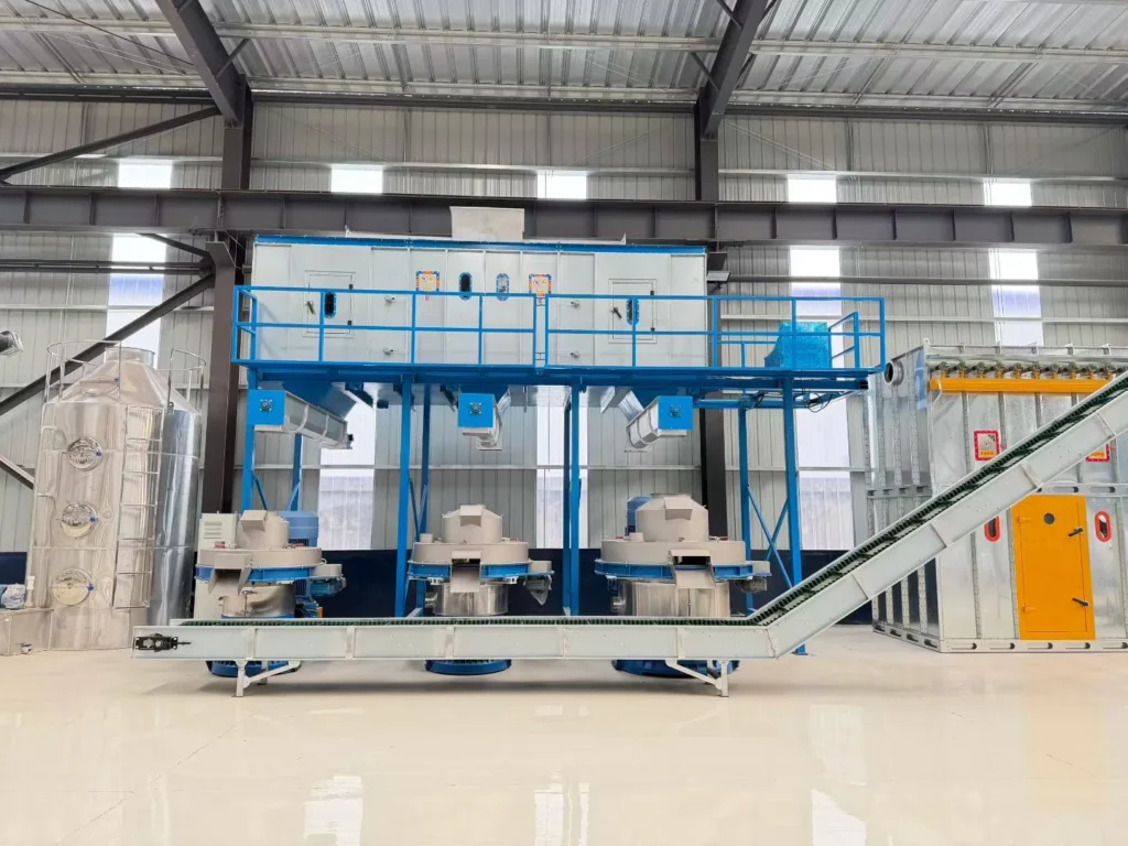TCPEL vertical ring die wood pellet machine for biomass pellet production
